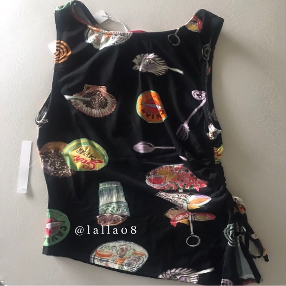 Lisa Says Gah Erin Tank Caviar Dreams Black - Picture 7 of 10